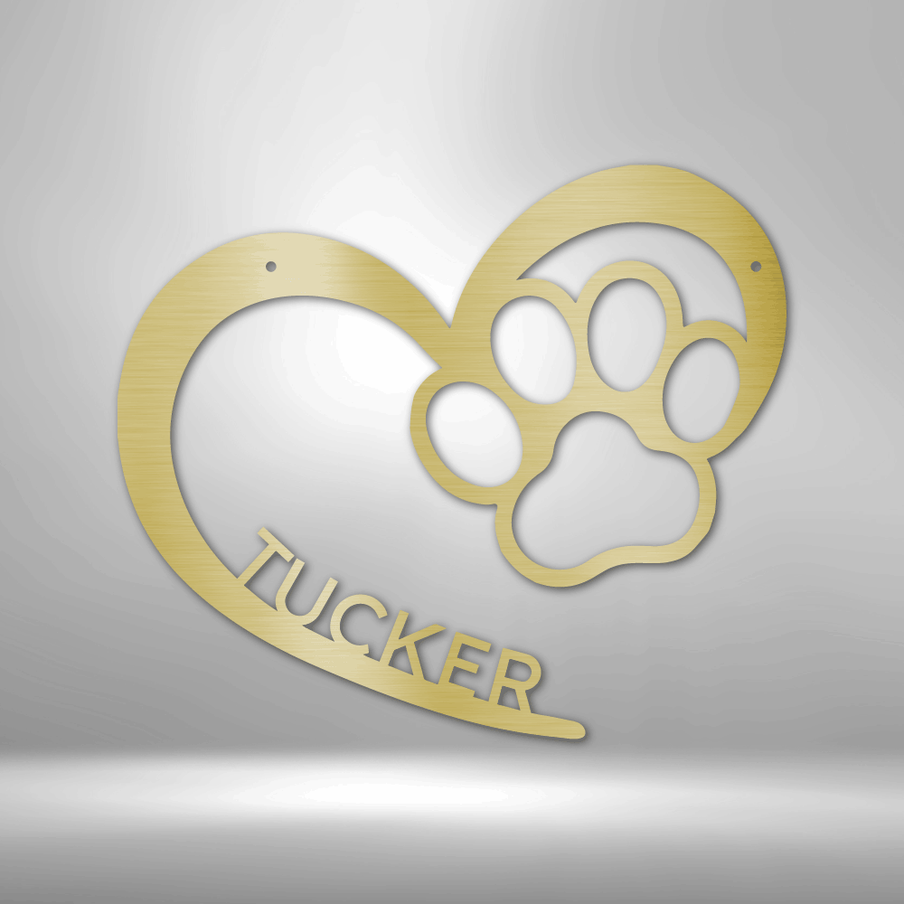 Puppy Love Personalized - Steel Sign - Throttle Society
